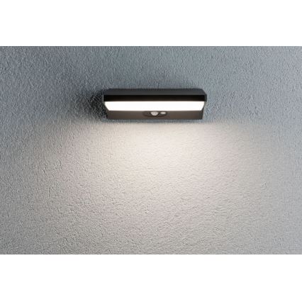 Paulmann 94333 - LED/7,4W IP44 Vonkajšie nástenné svietidlo so senzorom HOUSE 230V