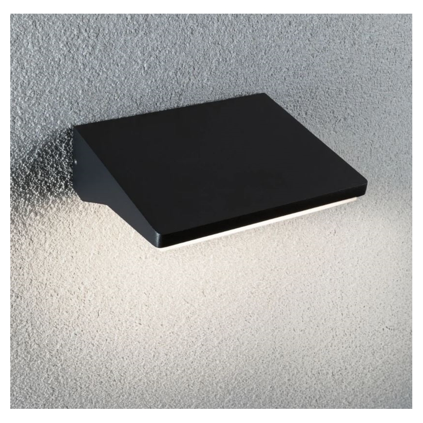 Paulmann 94333 - LED/7,4W IP44 Vonkajšie nástenné svietidlo so senzorom HOUSE 230V