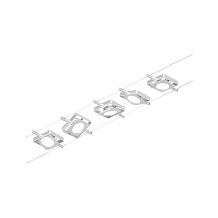 Paulmann 94420 - SADA 5xLED/4,5W Kompletný lankový systém MAC 230V matný chróm