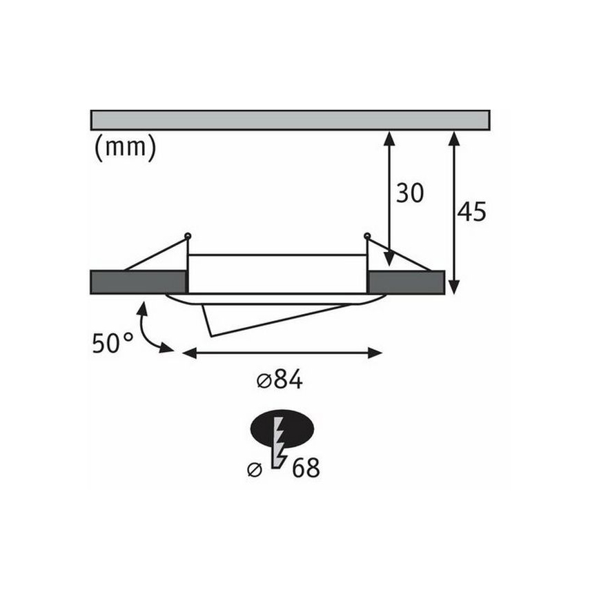 Paulmann 94471 - SADA 3xLED/6W IP23 Kúpeľňové podhľadové svietidlo NOVA 230V