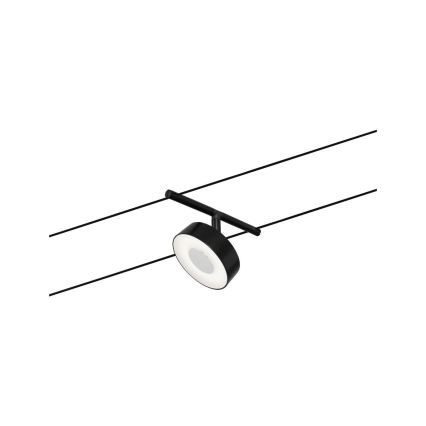 Paulmann 94479 - Súprava 5× LED 5 W, kompletný lanový systém CIRCLE 230 V, čierna