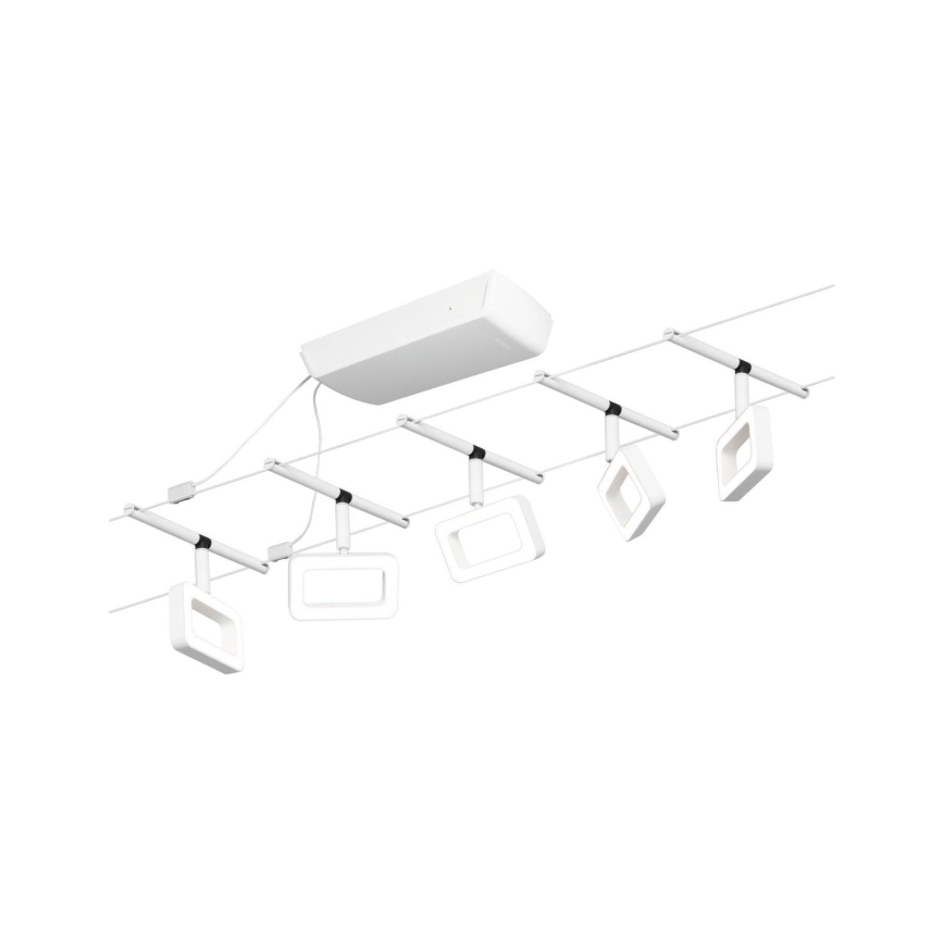 Paulmann 94483 - SADA 5xLED/4,8W Bodové svietidlo do lankového systému FRAME 230V biela