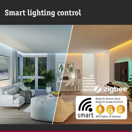 Paulmann 94513 - RGBW LED/8,2W IP44 Stmievateľné svietidlo na domové číslo so súmrakovým senzorom PADEA 230V antracit