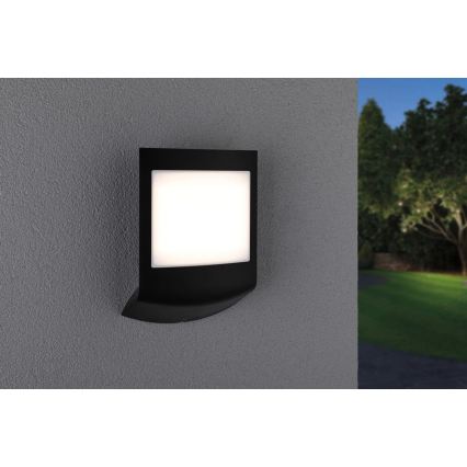 Paulmann 94513 - RGBW LED/8,2W IP44 Stmievateľné svietidlo na domové číslo so súmrakovým senzorom PADEA 230V antracit