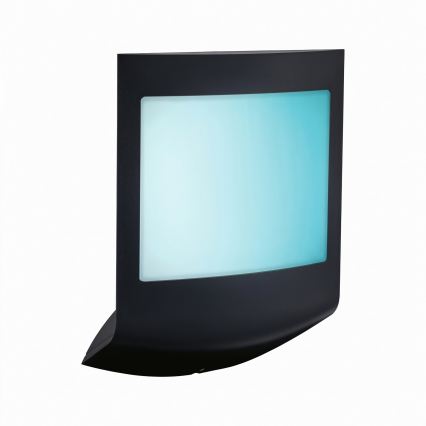 Paulmann 94513 - RGBW LED/8,2W IP44 Stmievateľné vonkajšie nástenné svietidlo so snímačom pohybu a súmraku PADEA 230V antracit