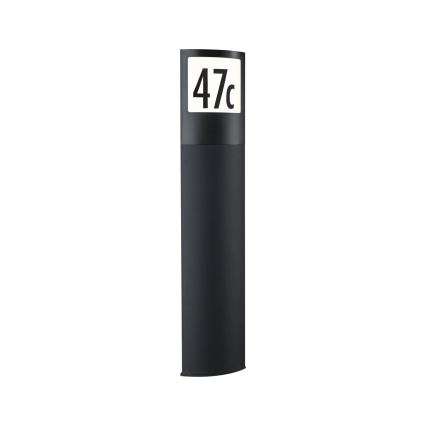 Paulmann 94515 - LED/8,5 W IP44 Stmievateľné osvetlenie domového čísla s pohybovým a súmrakovým senzorom PADEA 230 V antracit