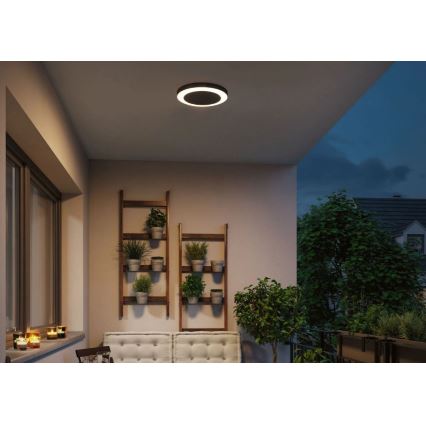 Paulmann 94526 - LED/14W IP44 Vonkajšie stropné svietidlo so senzorom CIRCULA 230V