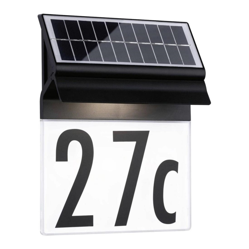 Paulmann 94694 - LED/0,2W IP44 Solárne domové číslo NEDA 3,7V 1800 mAh