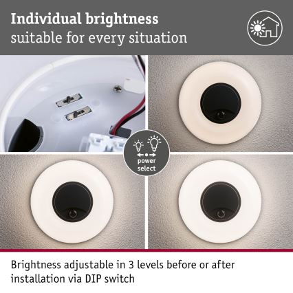 Paulmann 94956 - LED/20,5W IP65 Stmievateľné vonkajšie nástenné svietidlo s pohybovým a súmrakovým senzorom AUREVA 230V 2200/3000/4000K antracit