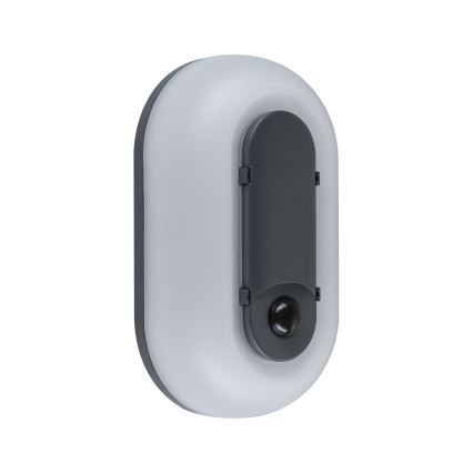 Paulmann 94958 - LED/18,5W IP65 Stmievateľné vonkajšie nástenné svietidlo s pohybovým a súmrakovým snímačom ELUNOR 230V 2200/3000/4000K antracit