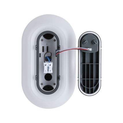 Paulmann 94958 - LED/18,5W IP65 Stmievateľné vonkajšie nástenné svietidlo s pohybovým a súmrakovým snímačom ELUNOR 230V 2200/3000/4000K antracit