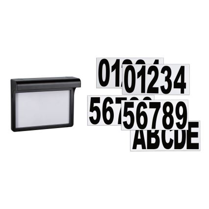 Paulmann 95388 - LED/0,05W IP44 Solárne domové číslo DAYTON 1,2V 600 mAh