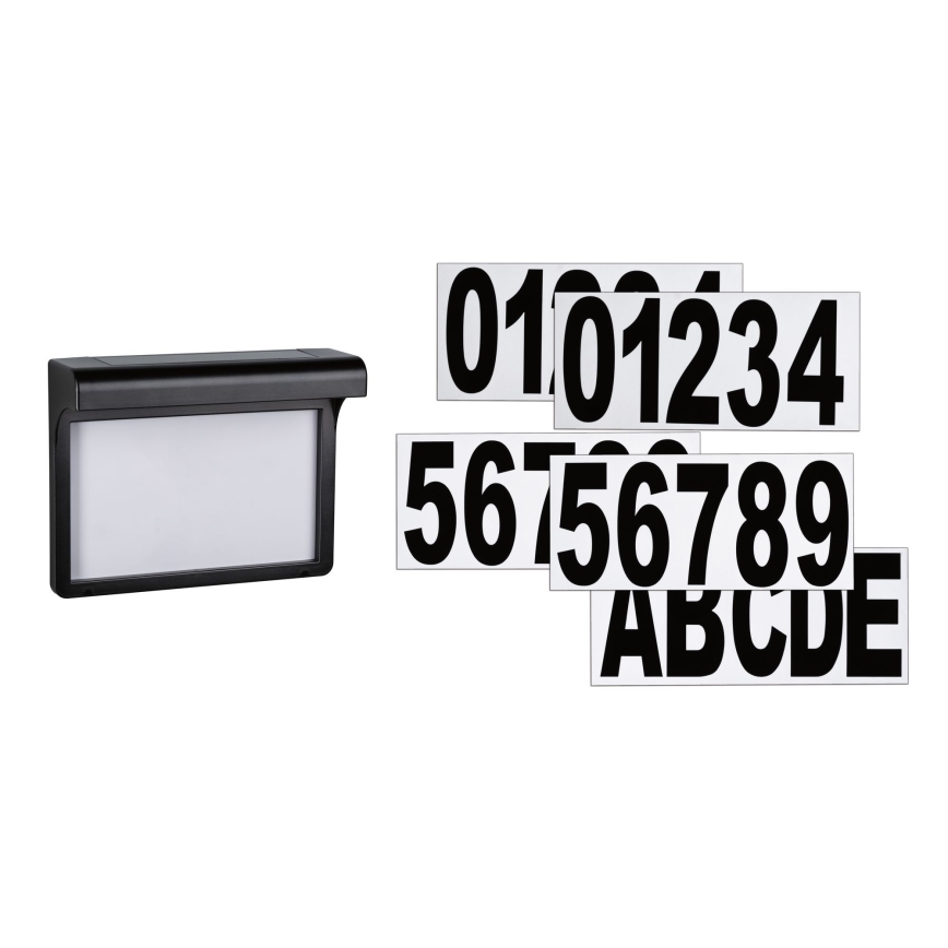 Paulmann 95388 - LED/0,05W IP44 Solárne domové číslo DAYTON 1,2V 600 mAh