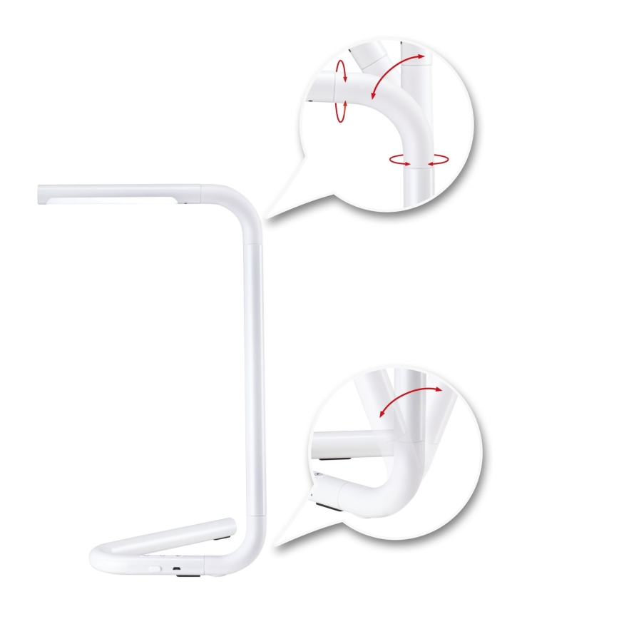 Paulmann 95423 - LED/4,5W Stmievateľná dotyková stolná lampa FLEXLINK 5V/USB 4400 mAh biela