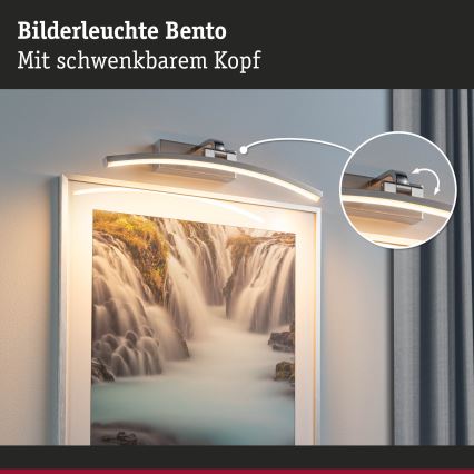 Paulmann 95557 - LED/8,5W Nástenné svietidlo na obrazy BENTO 230V 40 cm matný chróm