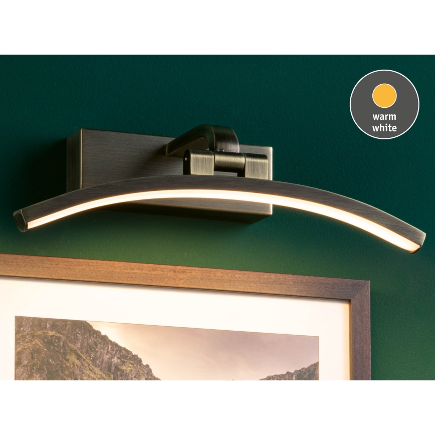 Paulmann 95559 - LED/6W obrazové svietidlo BENTO 230V 30 cm mosadz