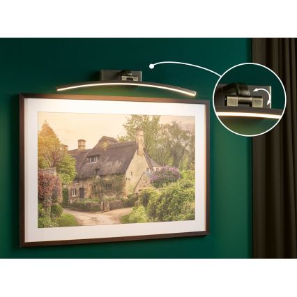 Paulmann 95561 - LED/10 W obrazové svietidlo BENTO 230 V 50 cm mosadz