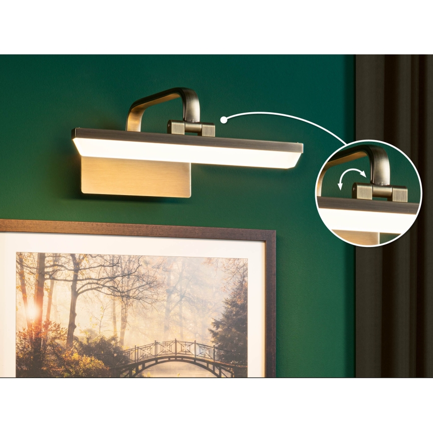 Paulmann 95568 - LED/6W Nástenné svietidlo na obrazy RENAN 230V 30 cm mosadz