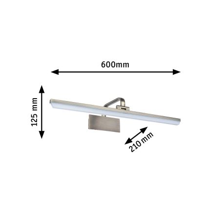 Paulmann 95570 - LED/11W Svietidlo na obrazy RENAN 230V 60 cm mosadz