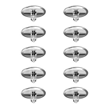 Paulmann 98561 - SET 10x Podhľadové svietidlo STAR LINE 10xG4/10W/230V/12V
