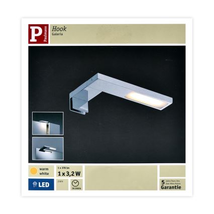 Paulmann 99089 - LED/3,2W IP44 Osvetlenie zrkadla GALERIA 230V