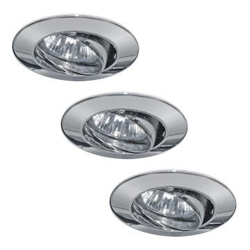 Paulmann 99307 - SADA 3xGU4/35W Kúpeľňové podhľadové svietidlo PREMIUM 230V/12V
