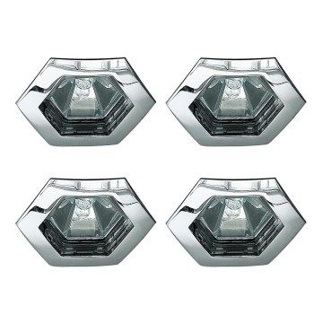 Paulmann 99568 - SADA 4xGU5,3/35W IP44 Kúpeľňové podhľadové svietidlo PREMIUM 230V/12V
