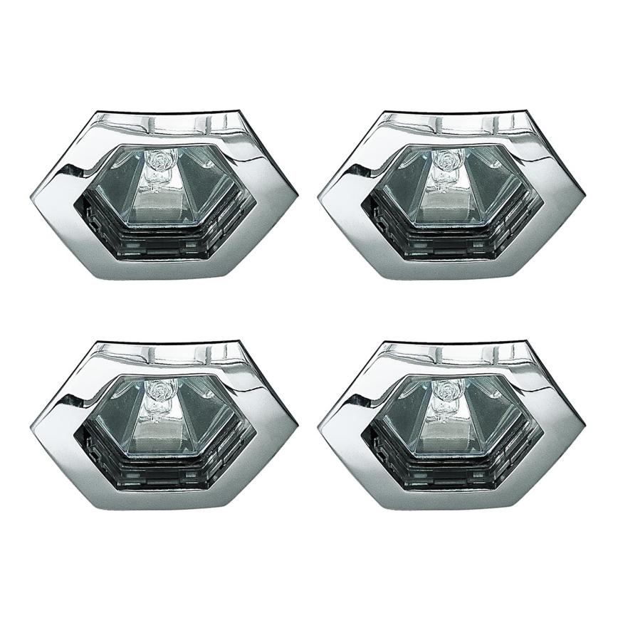 Paulmann 99568 - SADA 4xGU5,3/35W IP44 Kúpeľňové podhľadové svietidlo PREMIUM 230V/12V