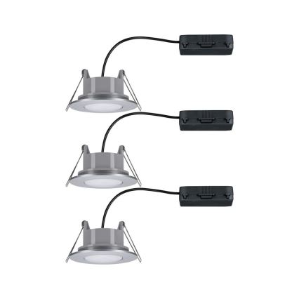 Paulmann 99933 - SADA 3x LED/5,2W IP65 Stmievateľné kúpeľňové podhľadové svietidlo 230V