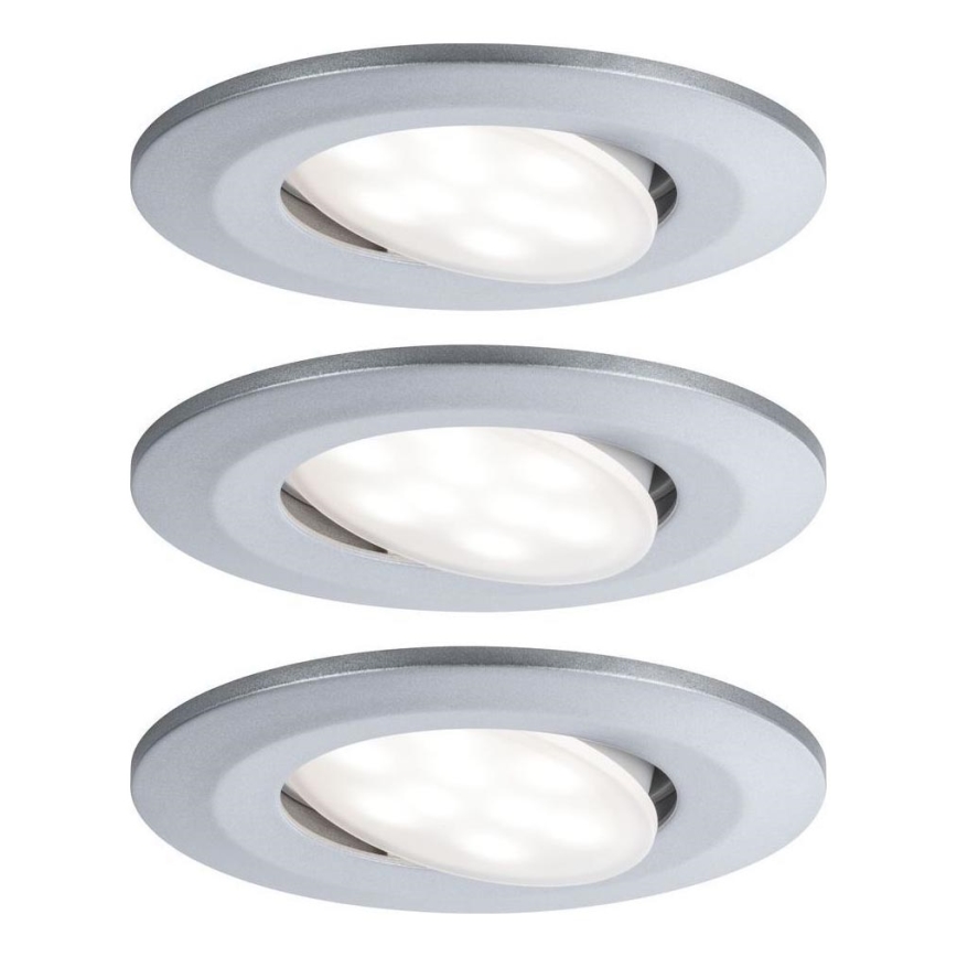 Paulmann 99933 - SADA 3x LED/5,2W IP65 Stmievateľné kúpeľňové podhľadové svietidlo 230V