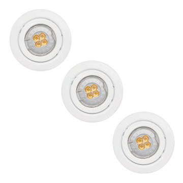 Paulmann - Nice Price 3323 - SET 3x LED Podhľadové svietidlo 3xGU10-LED/3,5W/230V