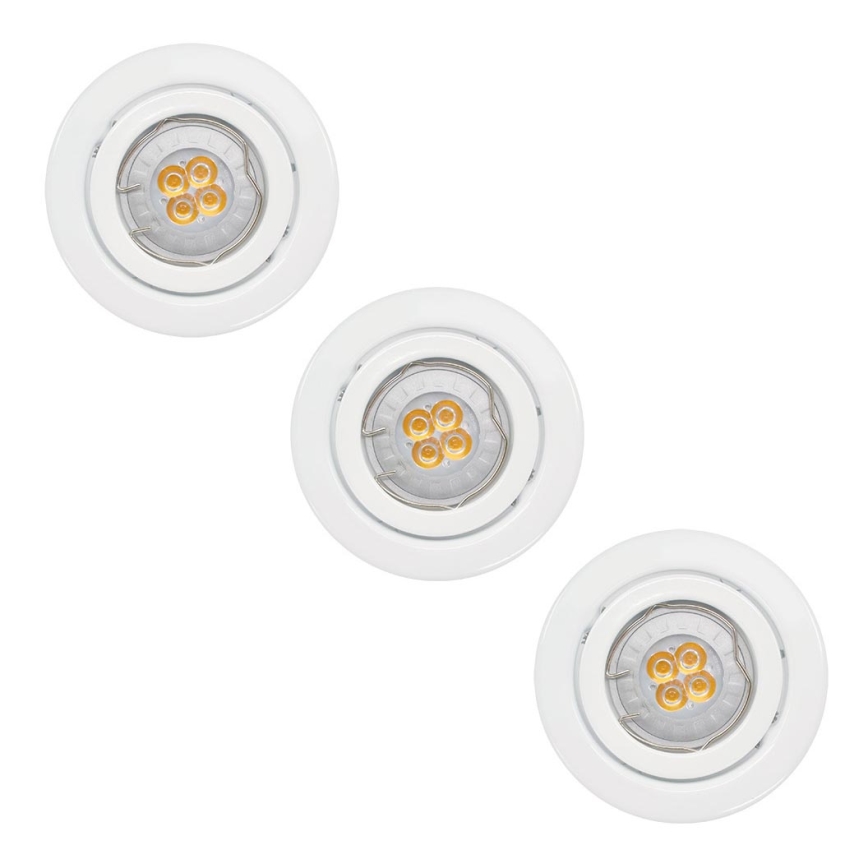 Paulmann - Nice Price 3323 - SET 3x LED Podhľadové svietidlo 3xGU10-LED/3,5W/230V