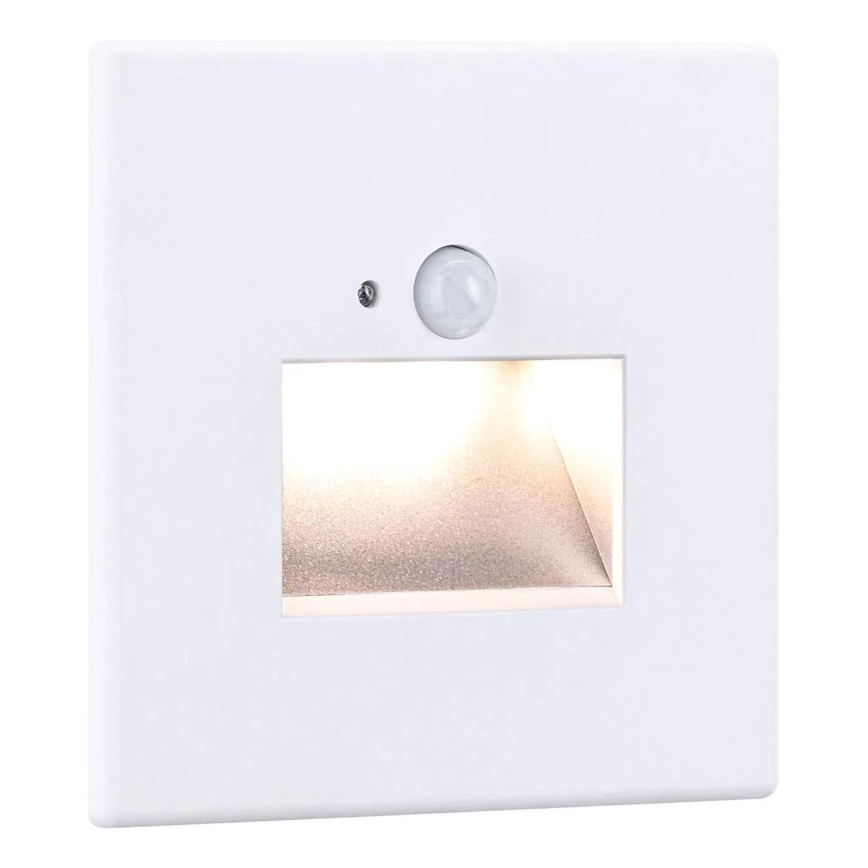 Paulmann  93133 - LED/1,2W Schodiskové svietidlo so senzorom EDGE 230V biela