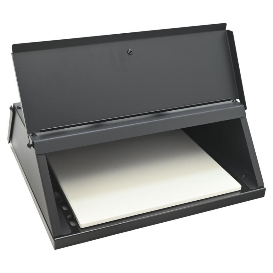 Pec na pizzu s dvierkami a teplomerom 40x35,5x21 cm čierna