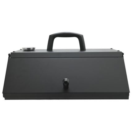Pec na pizzu s dvierkami a teplomerom 40x35,5x21 cm čierna
