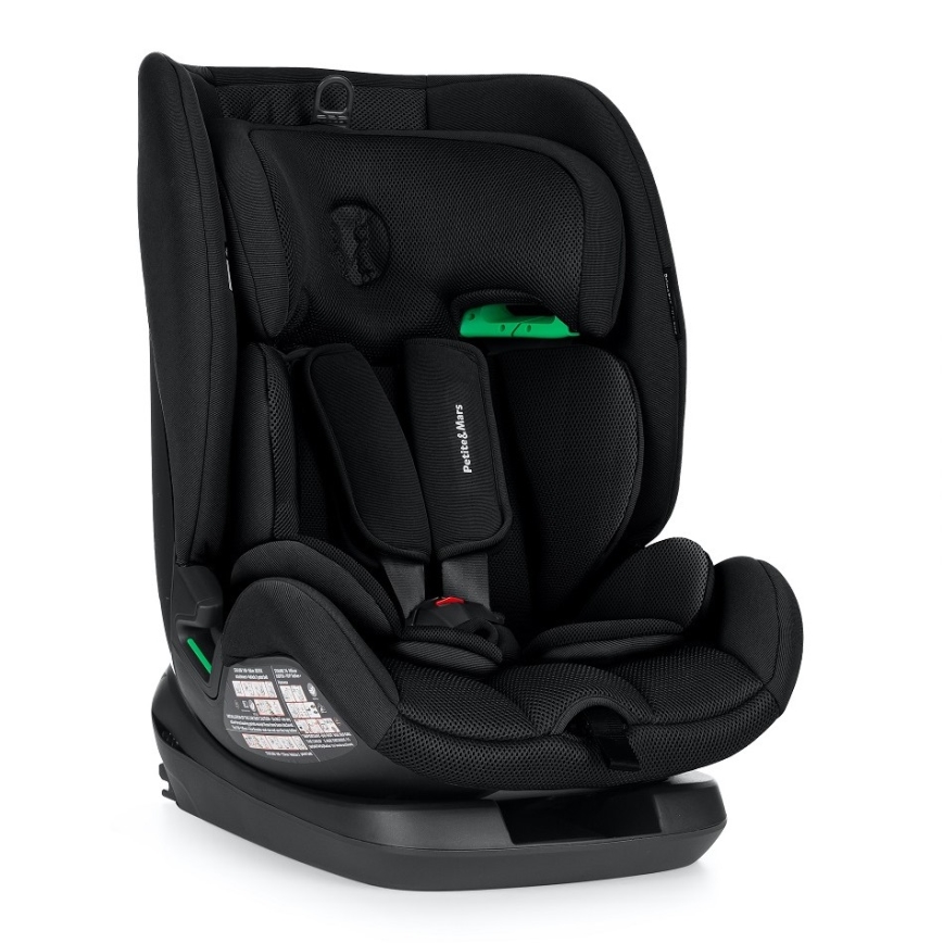 PETITE&MARS - Autosedačka PRIME PRO i-Size 76-150 cm (9-36 kg) čierna