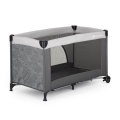 PETITE&MARS - Cestovná postieľka NYJA Urban Jungle Charcoal