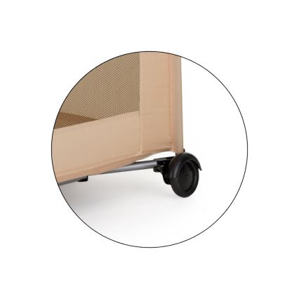 PETITE&MARS - Cestovná postieľka NYJA Urban Jungle Sand