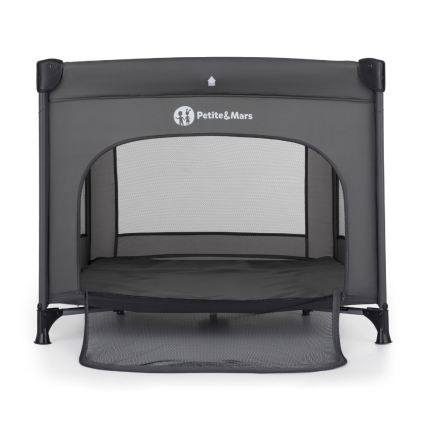 PETITE&MARS - Detská cestovná ohrádka NOOK Urban antracitová