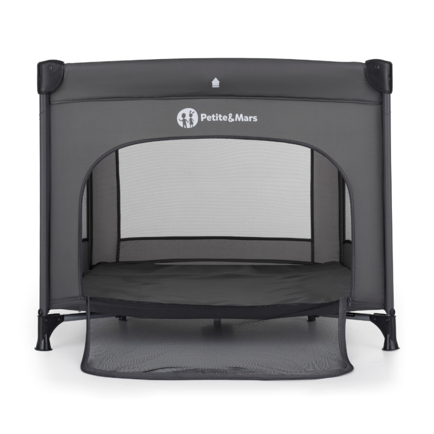 PETITE&MARS - Detská cestovná ohrádka NOOK Urban antracitová