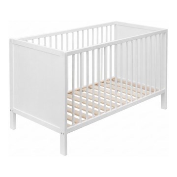 PETITE&MARS - Detská postieľka 3v1 MILA 120x60 cm biela/buk