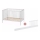 PETITE&MARS - Detská postieľka + zábrana NELA BEECH 120x60 cm biela/buk