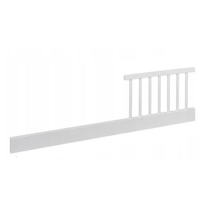 PETITE&MARS - Detská postieľka + zábrana NELA BEECH 120x60 cm biela/buk