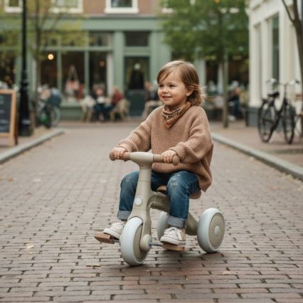PETITE&MARS - Detská trojkolka 3v1 BINGO Slonovinovo-biela