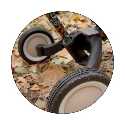 PETITE&MARS - Detská trojkolka 5v1 TURBO LIMITED City Beat