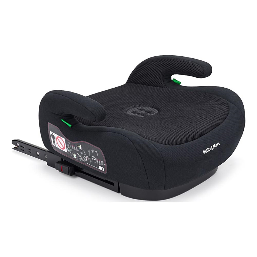 PETITE&MARS - Podsedák do auta OPTIMUS PRO i-Size 125-150 cm (22-36 kg) čierna