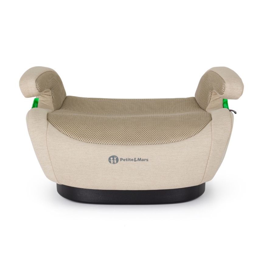PETITE&MARS - Podsedák do auta OPTIMUS PRO i-Size Air 125-150 cm (22-36 kg) béžový