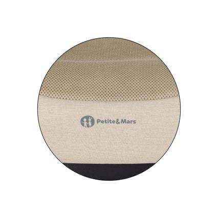 PETITE&MARS - Podsedák do auta OPTIMUS PRO i-Size Air 125-150 cm (22-36 kg) béžový