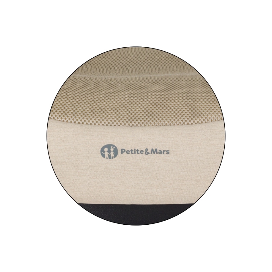PETITE&MARS - Podsedák do auta OPTIMUS PRO i-Size Air 125-150 cm (22-36 kg) béžový