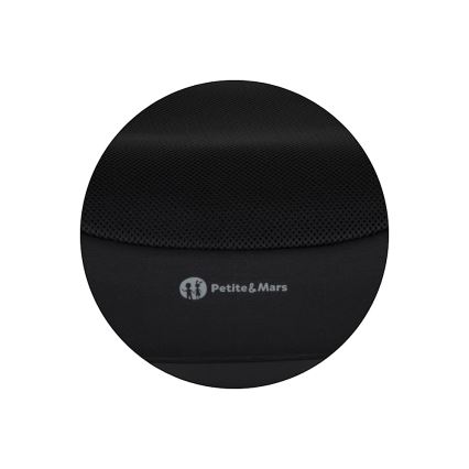 PETITE&MARS - Podsedák do auta OPTIMUS PRO i-Size Air 125-150 cm (22-36 kg) čierna